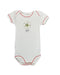 A White Bodysuits from DEYROLLE x Petit Bateau in size 18-24M for boy. (Front View)