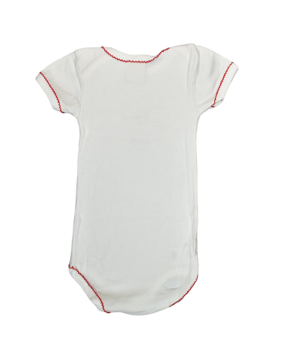 A White Bodysuits from DEYROLLE x Petit Bateau in size 18-24M for boy. (Back View)