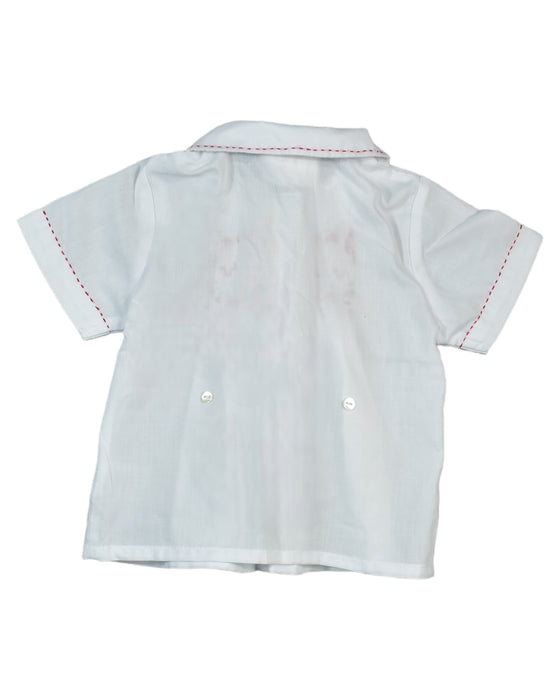 A White Shirts from Piccolini The Children Atelier in size 3-6M for girl. (Back View)