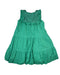 A Green Sleeveless Dresses from Chateau de Sable in size 4T for girl. (Back View)