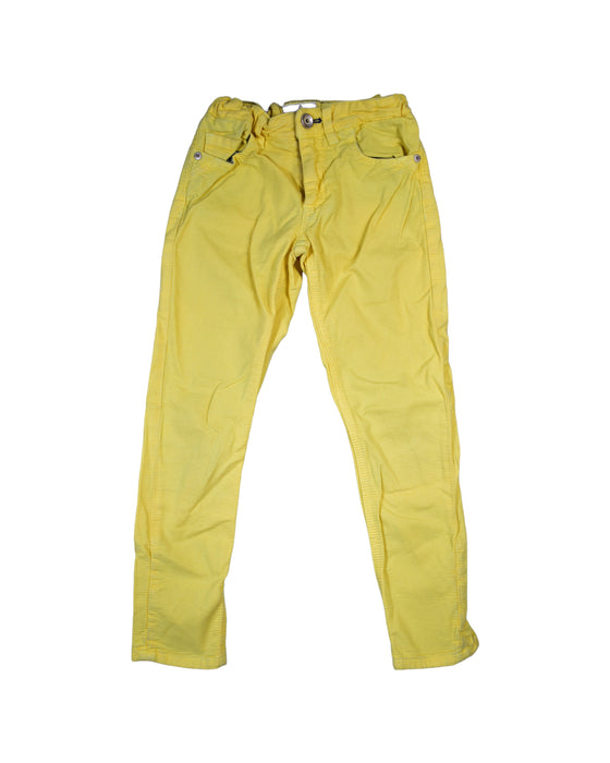 A Yellow Casual Pants from Massimo Dutti in size 6T for girl. (Front View)