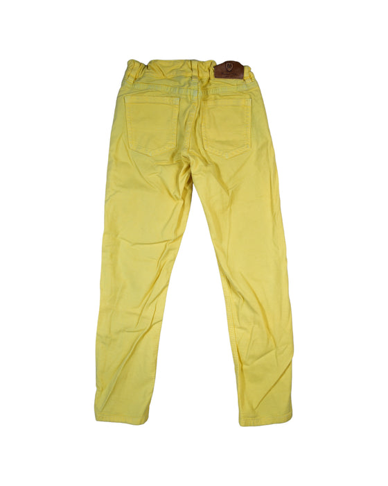 A Yellow Casual Pants from Massimo Dutti in size 6T for girl. (Back View)