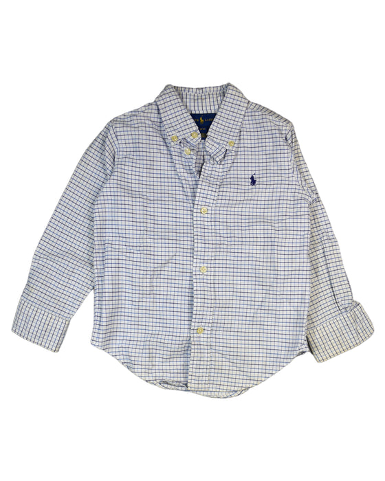 A White Shirts from Polo Ralph Lauren in size 3T for boy. (Front View)