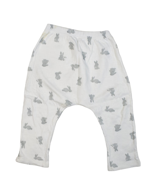 A White Leggings from Petit Bateau in size 12-18M for girl. (Front View)