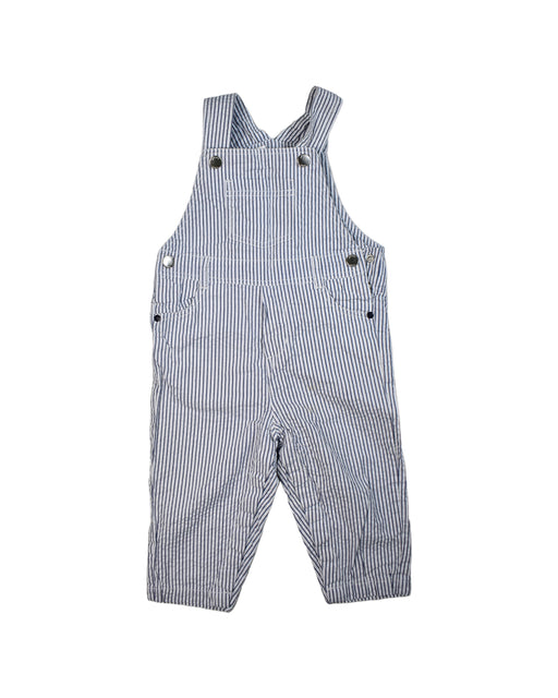 A White Long Overalls from Jacadi in size 12-18M for boy. (Front View)