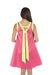 A Pink Sleeveless Dresses from Bohn Fabulous in size S for maternity. (Back View)