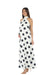 A White Sleeveless Dresses from Bohn Fabulous in size M for maternity. (Front View)