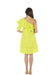 A Yellow Sleeveless Dresses from Bohn Fabulous in size M for maternity. (Back View)