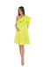 A Yellow Sleeveless Dresses from Bohn Fabulous in size M for maternity. (Front View)