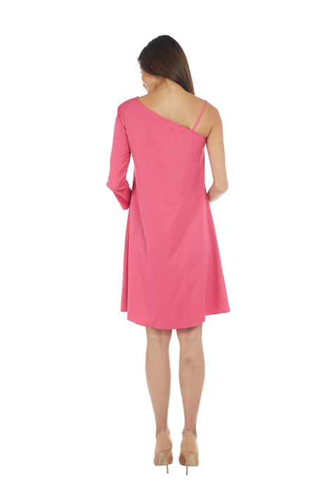 A Pink Sleeveless Dresses from Bohn Fabulous in size M for maternity. (Back View)