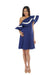 A Blue Sleeveless Dresses from Bohn Fabulous in size S for maternity. (Front View)