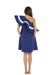 A Blue Sleeveless Dresses from Bohn Fabulous in size S for maternity. (Back View)