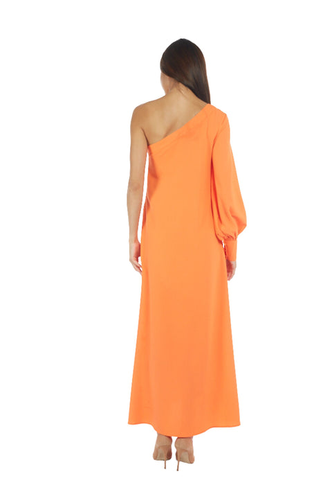 A Orange Short Sleeve Dresses from Bohn Fabulous in size M for maternity. (Back View)