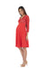 A Red Long Sleeve Dresses from Bohn Fabulous in size S for maternity. (Front View)