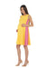 A Yellow Sleeveless Dresses from Bohn Fabulous in size M for maternity. (Front View)