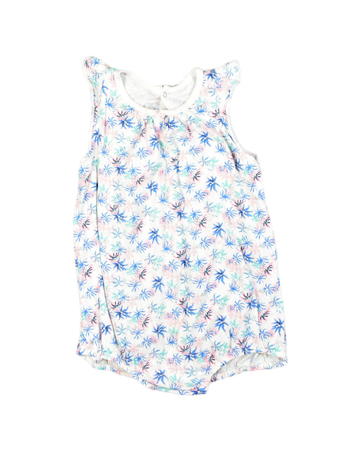 A White Bodysuits from Petit Bateau in size 2T for girl. (Front View)