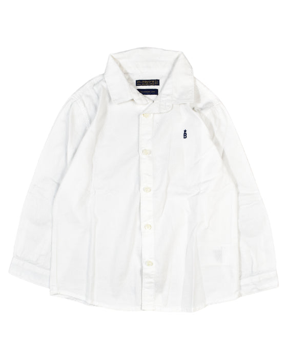 A White Shirts from Mayoral in size 2T for boy. (Front View)