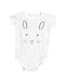 A White Bodysuits from Seed in size 6-12M for girl. (Front View)