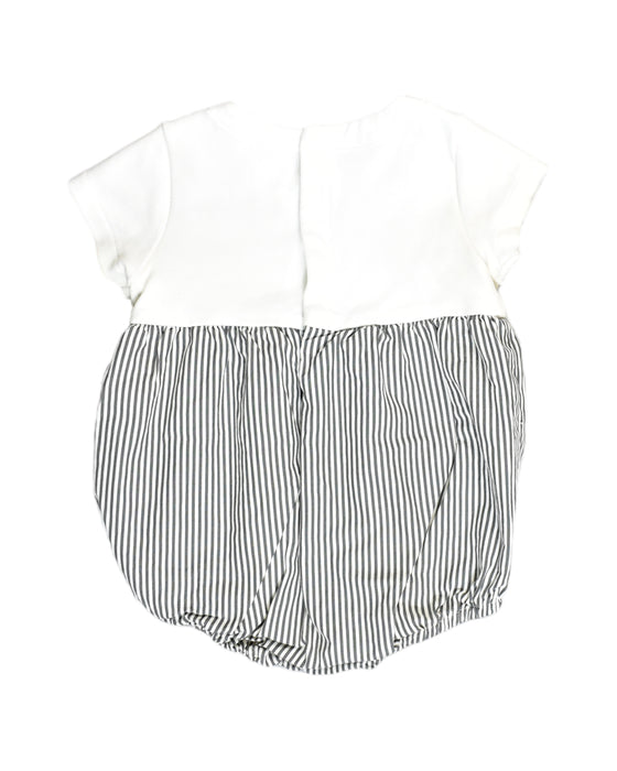 A White Rompers from Jacadi in size 12-18M for girl. (Back View)