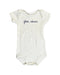 A White Bodysuits from Petit Bateau in size 6-12M for girl. (Front View)