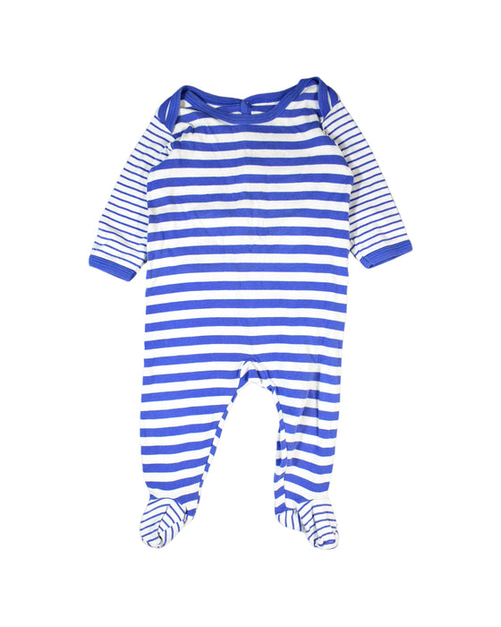 A White Jumpsuits from Petit Bateau in size 6-12M for boy. (Front View)