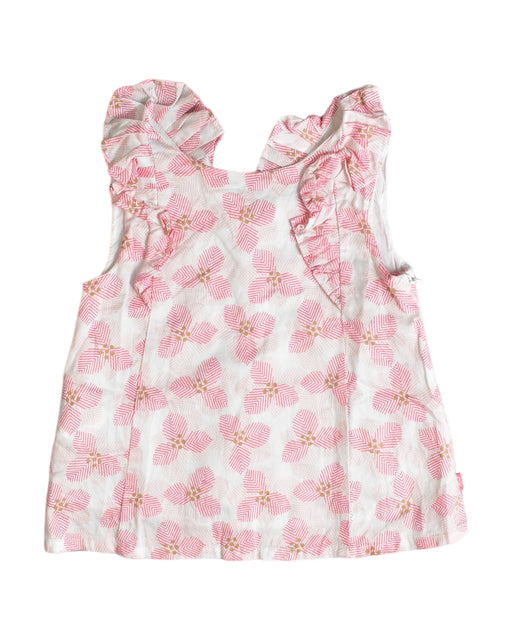 A Pink Sleeveless Tops from Okaïdi in size 3T for girl. (Front View)