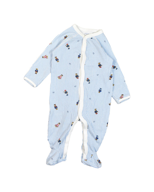 A Blue Onesies from Ralph Lauren in size 3-6M for boy. (Front View)