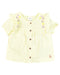 A Yellow Shirts from Carrément Beau in size 0-3M for girl. (Front View)