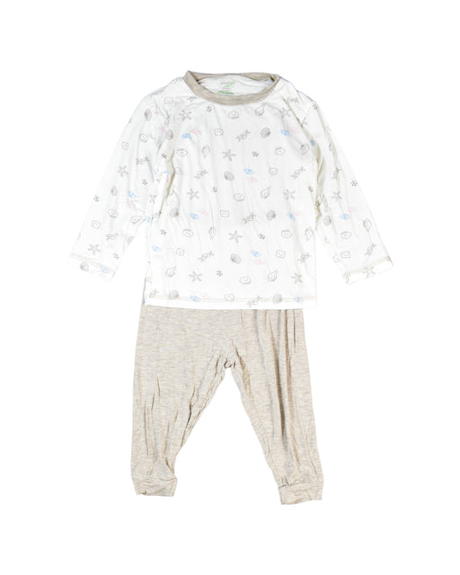 A White Pyjama Sets from Simply Life in size 6-12M for boy. (Front View)