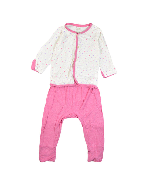 A White Pyjama Sets from Simply Life in size 6-12M for girl. (Front View)