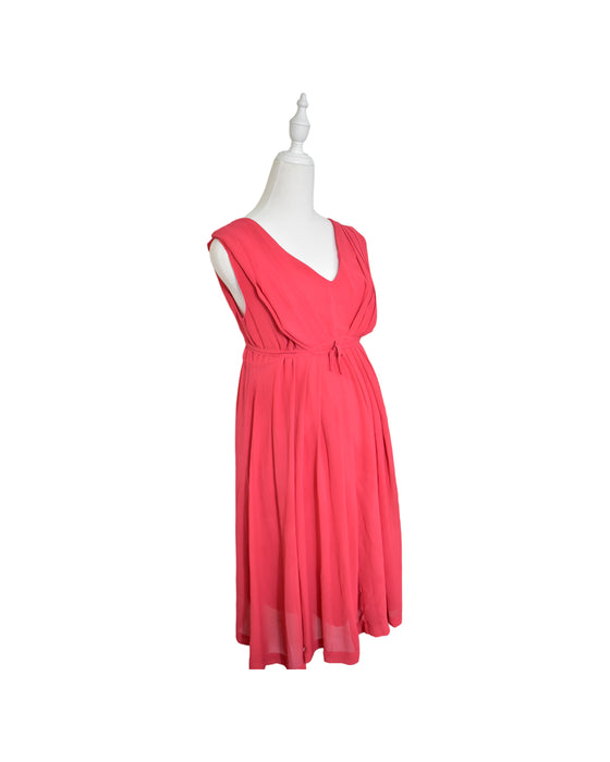 A Red Sleeveless Dresses from Mamalicious in size M for maternity. (Front View)