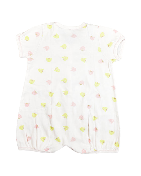 A Ivory Rompers from Petit Bateau in size 6-12M for girl. (Back View)