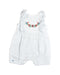 A White Rompers from Chateau de Sable in size 3-6M for girl. (Front View)