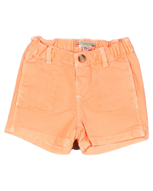 A Orange Shorts from Bonpoint in size 6-12M for girl. (Front View)