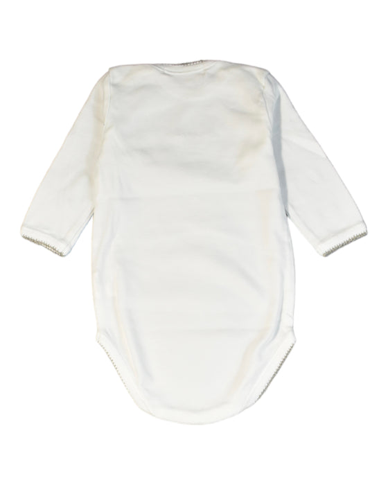 A White Bodysuits from Bonpoint in size 3-6M for girl. (Back View)