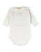 A White Bodysuits from Bonpoint in size 3-6M for girl. (Front View)