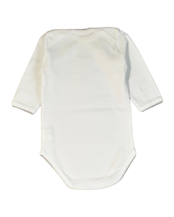 A White Bodysuits from Bonpoint in size 3-6M for girl. (Back View)