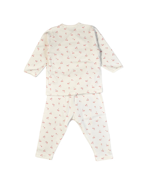 A Ivory Pyjama Sets from Bonpoint in size 3-6M for boy. (Back View)