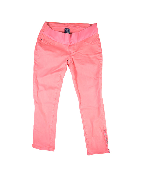 A Pink Jeans from Seraphine in size S for maternity. (Front View)