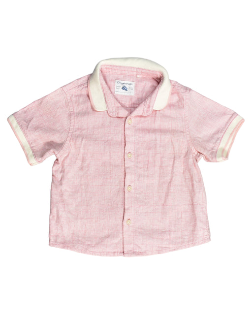 A Pink Short Sleeve Shirts from Gingersnaps in size 12-18M for boy. (Front View)