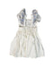 A White Sleeveless Dresses from Elizabeth Little in size 4T for girl. (Back View)