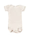 A Beige Bodysuits from Petit Bateau in size 0-3M for girl. (Front View)