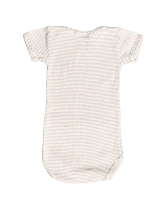 A Beige Bodysuits from Petit Bateau in size 0-3M for girl. (Back View)