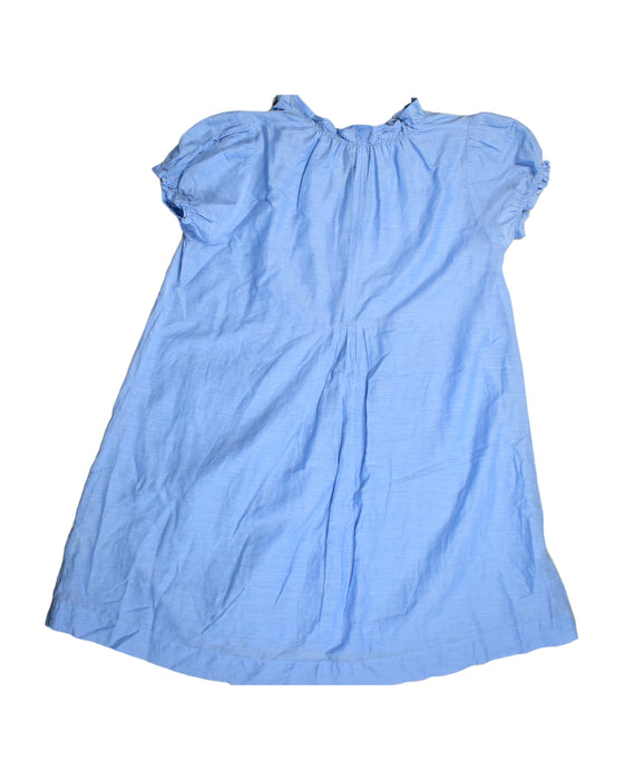 A Blue Sleeveless Dresses from Caramel in size 10Y for girl. (Back View)