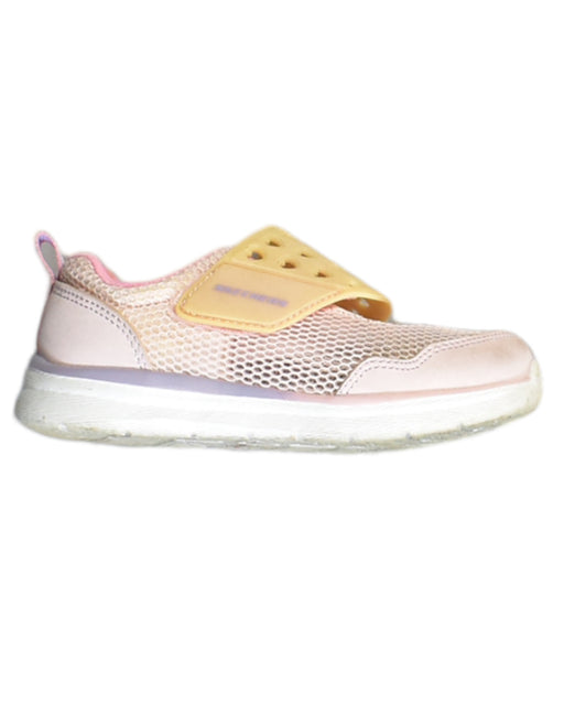 A Pink Sneakers from Skechers in size 3T for girl. (Front View)