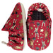 A Red Slip Ons from Poco Nido in size 12-18M for neutral. (Front View)