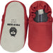 A Red Slip Ons from Poco Nido in size 18-24M for neutral. (Back View)