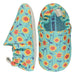 A Blue Slip Ons from Poco Nido in size 12-18M for neutral. (Front View)