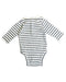 A White Bodysuits from Jacadi in size 0-3M for girl. (Back View)