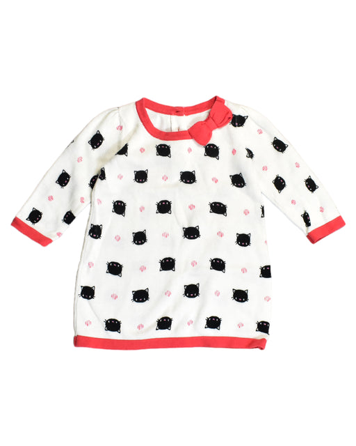 A White Long Sleeve Tops from Retykle in size 3-6M for girl. (Front View)